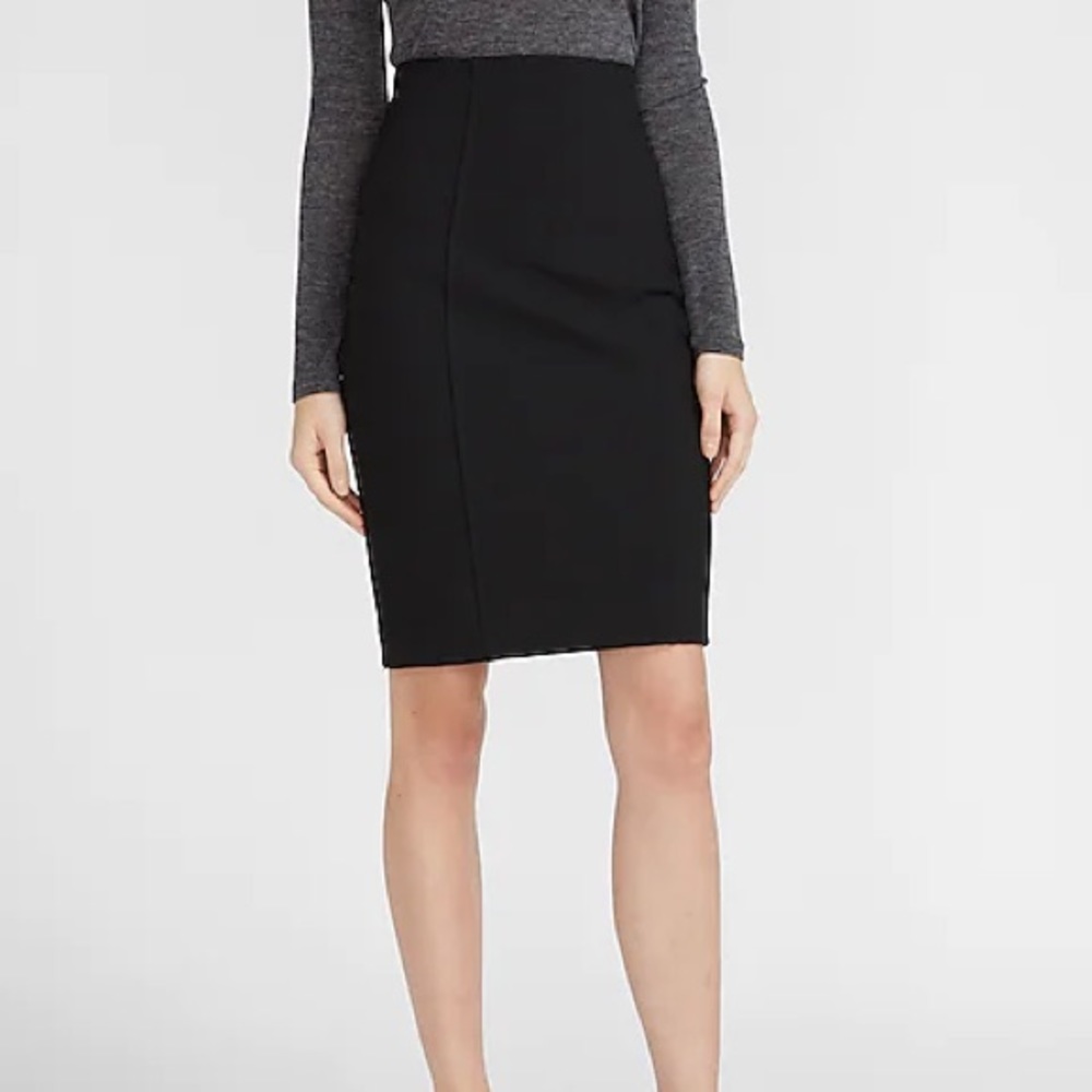 EXPRESS High Waisted Soft & Sleek Pencil Skirt